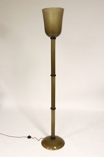VENETIAN AMBER SODA GLASS