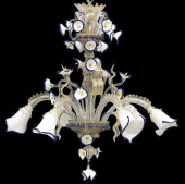 VENETIAN ART GLASS 6-LIGHT CAL