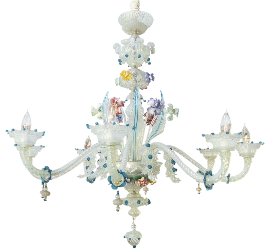 VENETIAN ART GLASS CHANDELIER