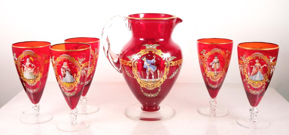 VENETIAN ART GLASS & ENAMEL