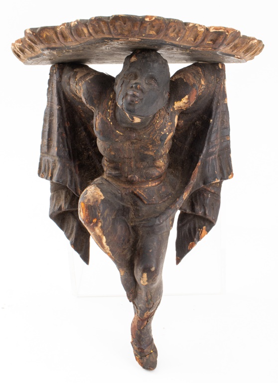 VENETIAN BLACKAMOOR PARCEL GILT