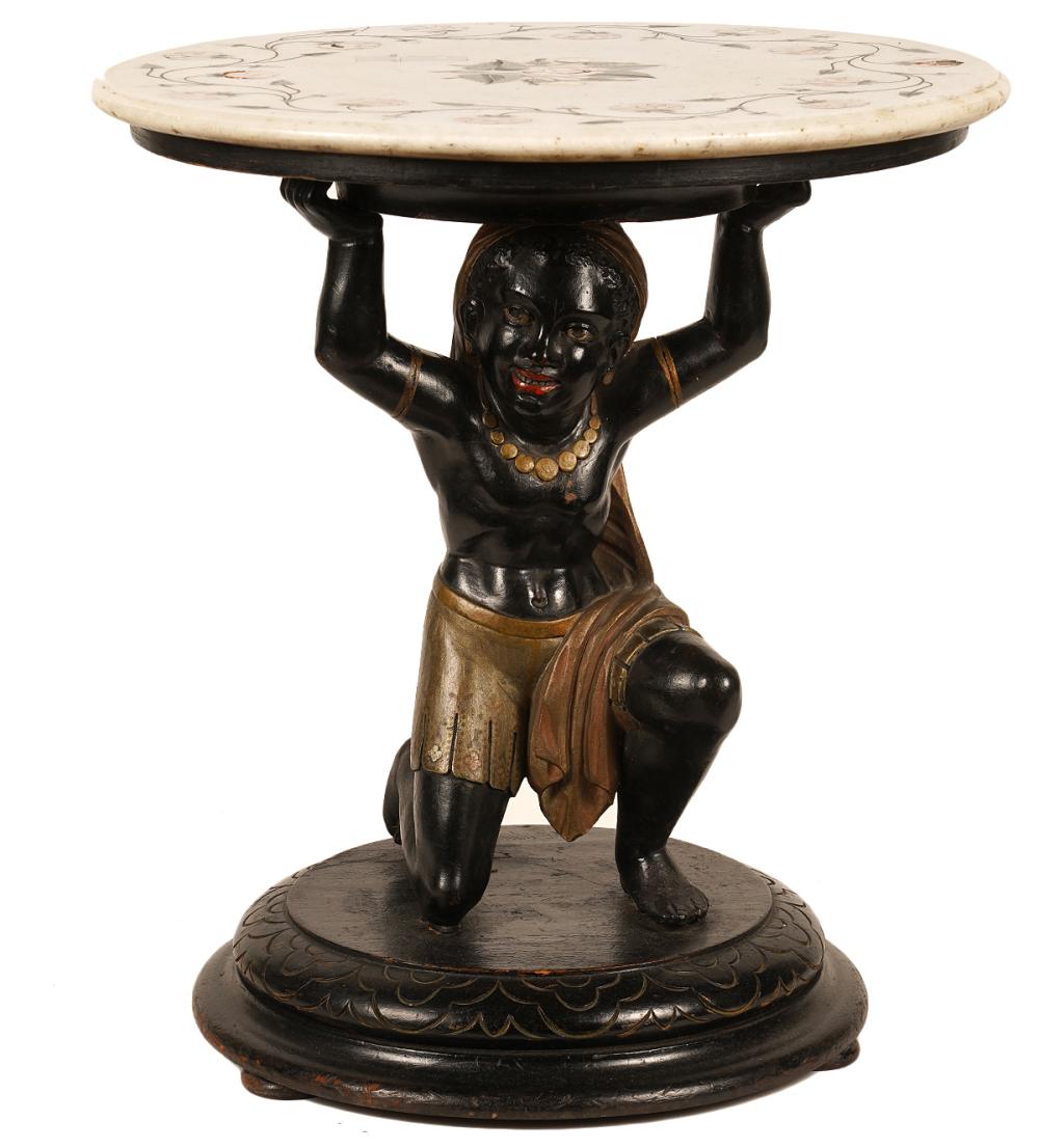 VENETIAN BLACKAMOOR POLYCHROMED