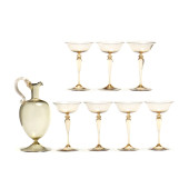 VENETIAN BLOWN GLASS DECANTER