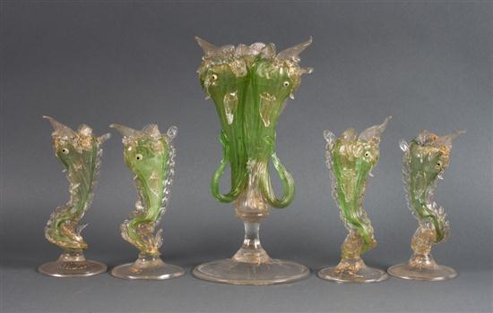 Venetian blown glass fish-form
