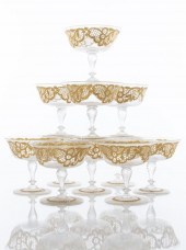 VENETIAN BLOWN GLASS SHERBET /