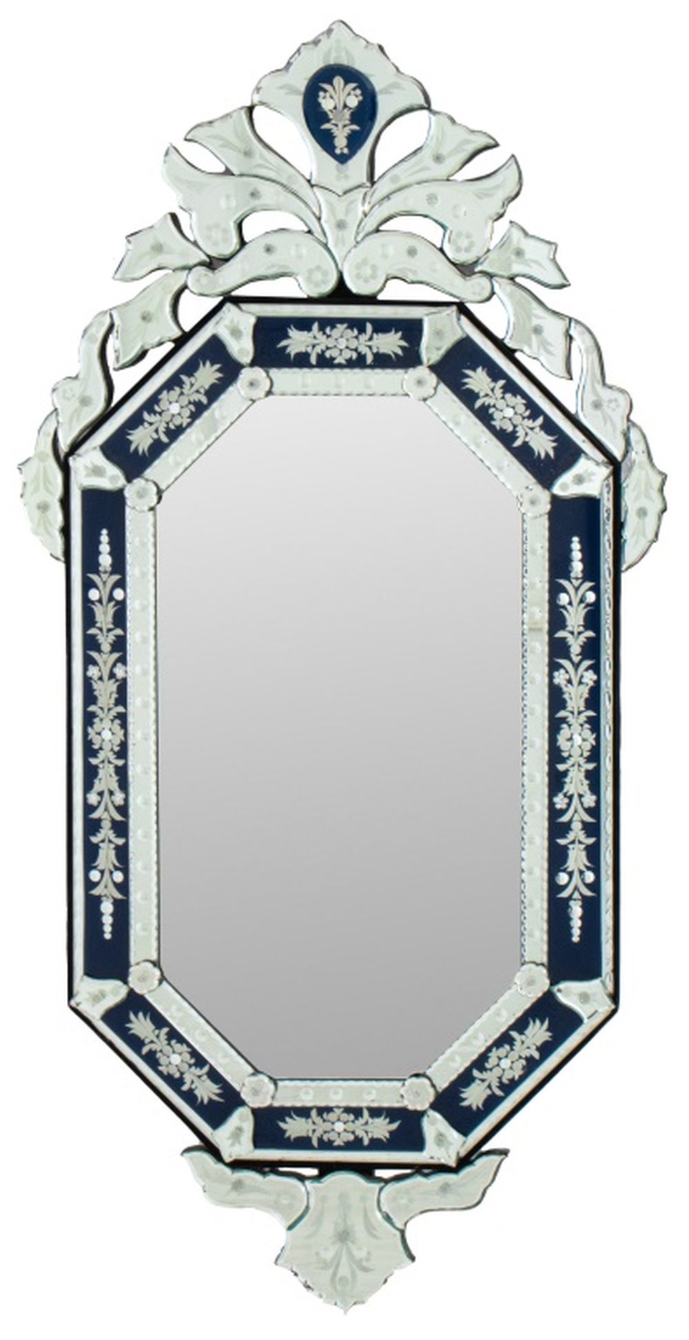 VENETIAN BLUE & WHITE GLASS
