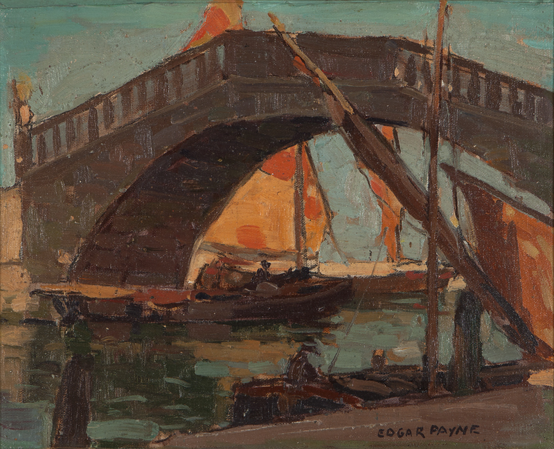 Venetian bridge oil on canvasboard.