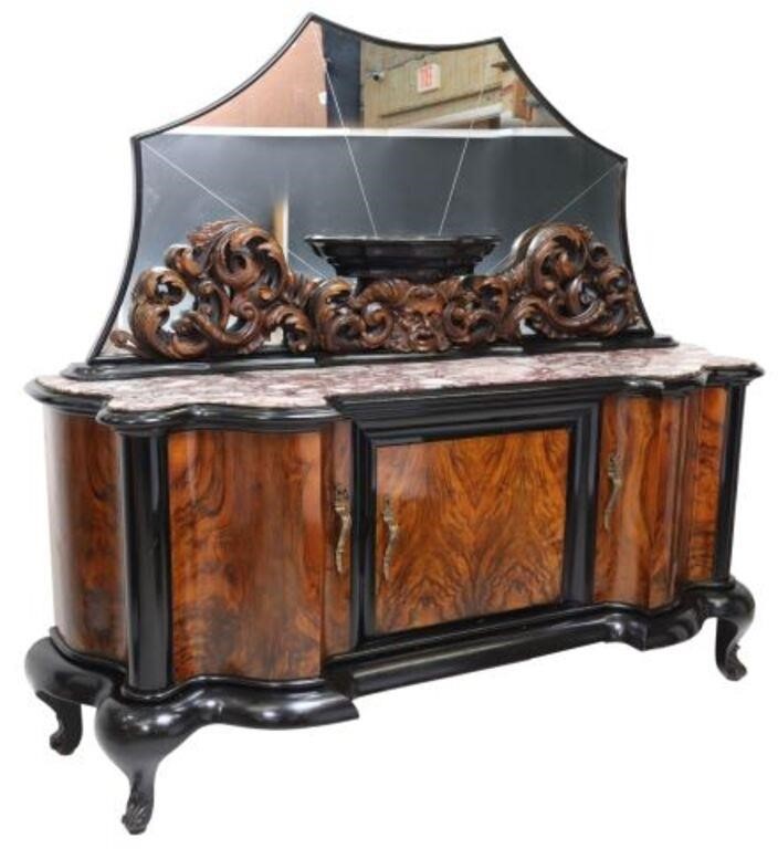 VENETIAN BURL WALNUT MIRRORED