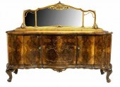 VENETIAN BURLED WALNUT MIRRORE