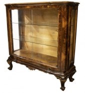 VENETIAN BURLWOOD GLAZED DOOR