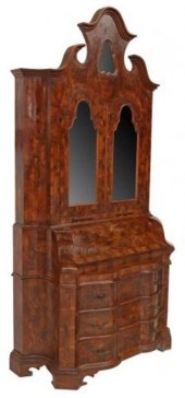 VENETIAN BURLWOOD MIRRORED SEC
