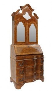 VENETIAN BURLWOOD MIRRORED SEC