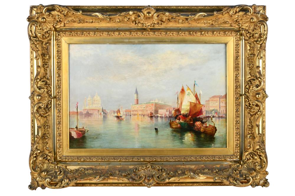 VENETIAN CANAL SCENEoil on
