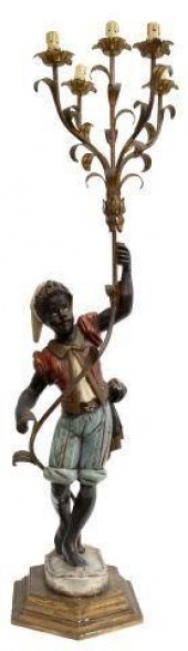 VENETIAN CARVED BLACKAMOOR FIV
