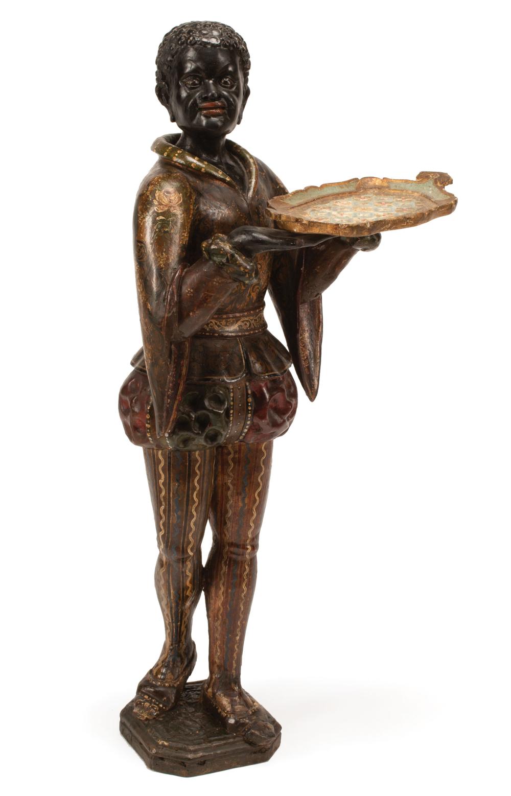 VENETIAN CARVED FIGURAL CARD