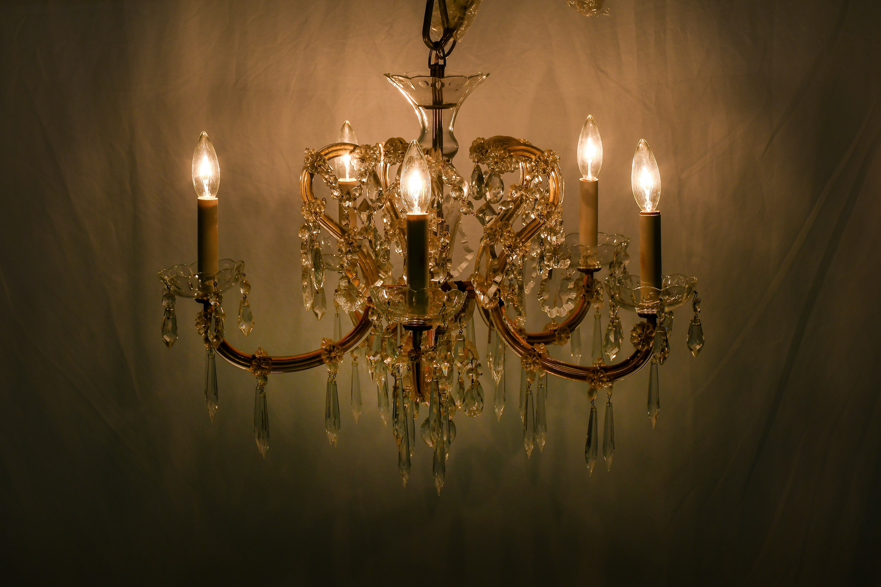 VENETIAN CRYSTAL CHANDELIER: 5-
