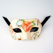 VENETIAN DOMINO MASK, FLOWERS