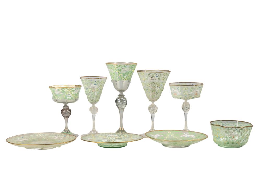 VENETIAN ENAMELED BLOWN GLASS