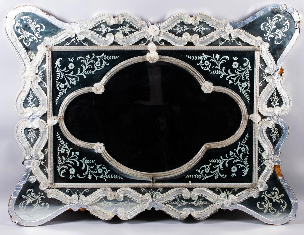 VENETIAN ETCHED AND MOLDED GLASS