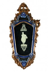 VENETIAN ETCHED & GILT CARTOUC