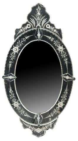 VENETIAN ETCHED GLASS BEVELED