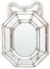 Venetian etched-glass mirror l