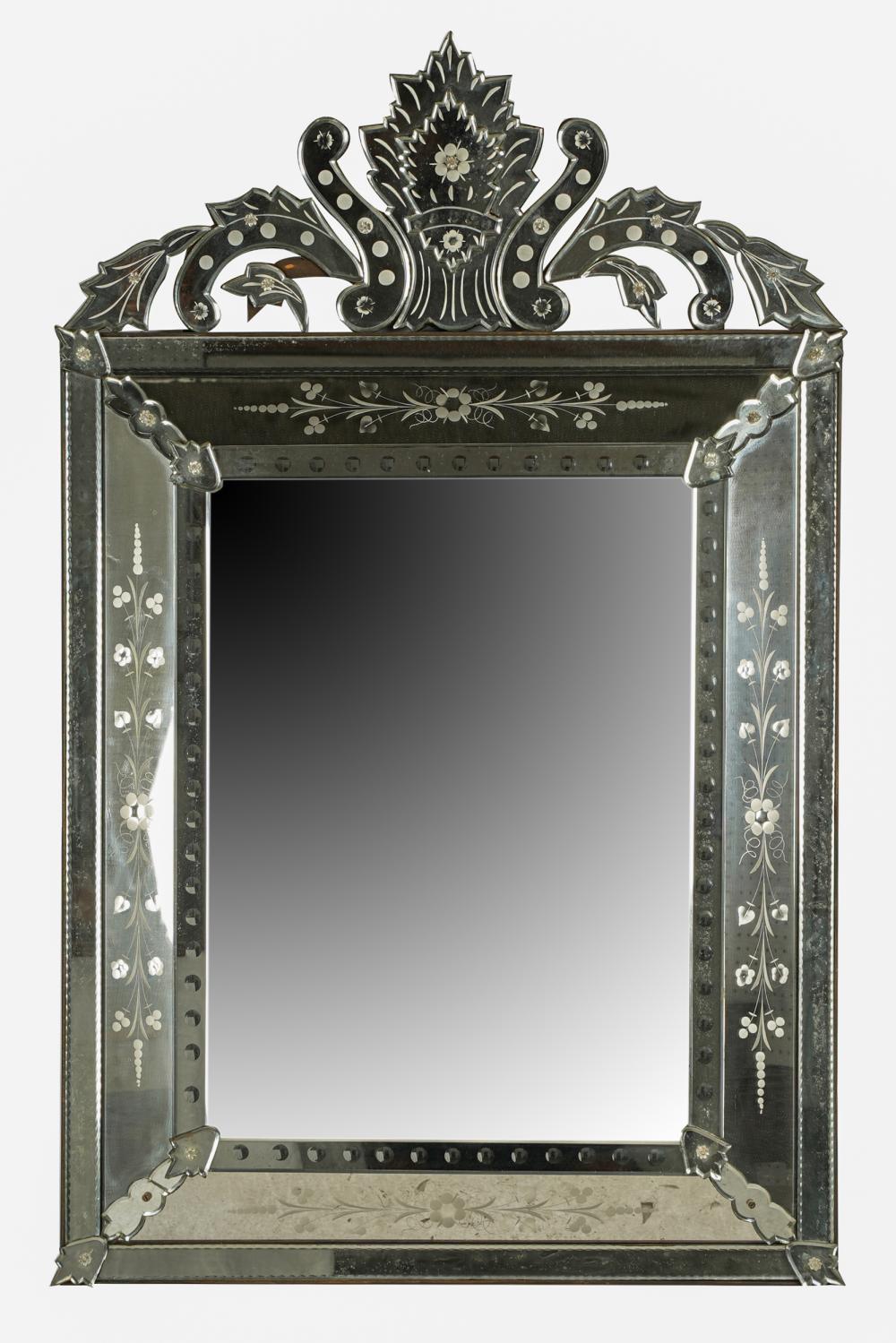 VENETIAN ETCHED GLASS MIRRORwith