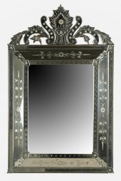 VENETIAN ETCHED GLASS MIRRORwi