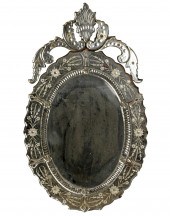 VENETIAN ETCHED GLASS MIRRORwi