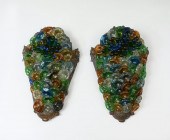 VENETIAN GLASS & BRONZE SCONCE