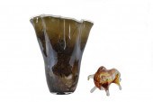 VENETIAN GLASS BULL & TWO-TONE