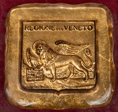 VENETIAN GLASS FRAMED GLASS LI
