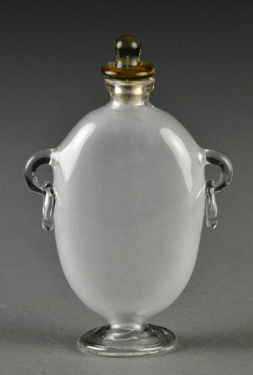 Venetian Glass Snuff BottleClear