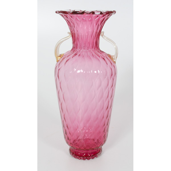 Venetian Glass Vase A double