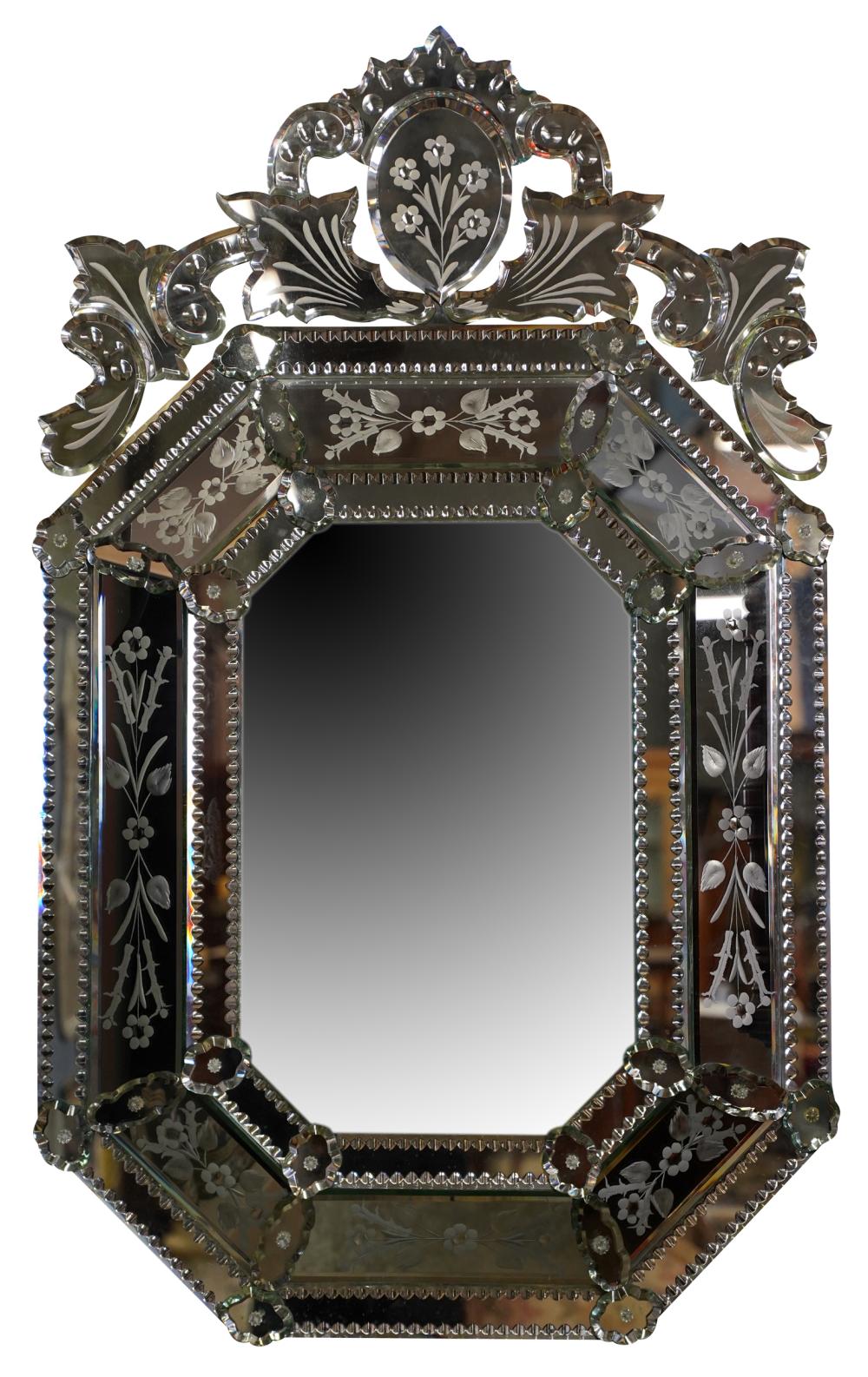 VENETIAN GLASS WALL MIRRORwith