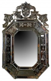 VENETIAN GLASS WALL MIRRORwith