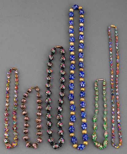 VENETIAN GLASSWORK MILLEFIORI BEADS