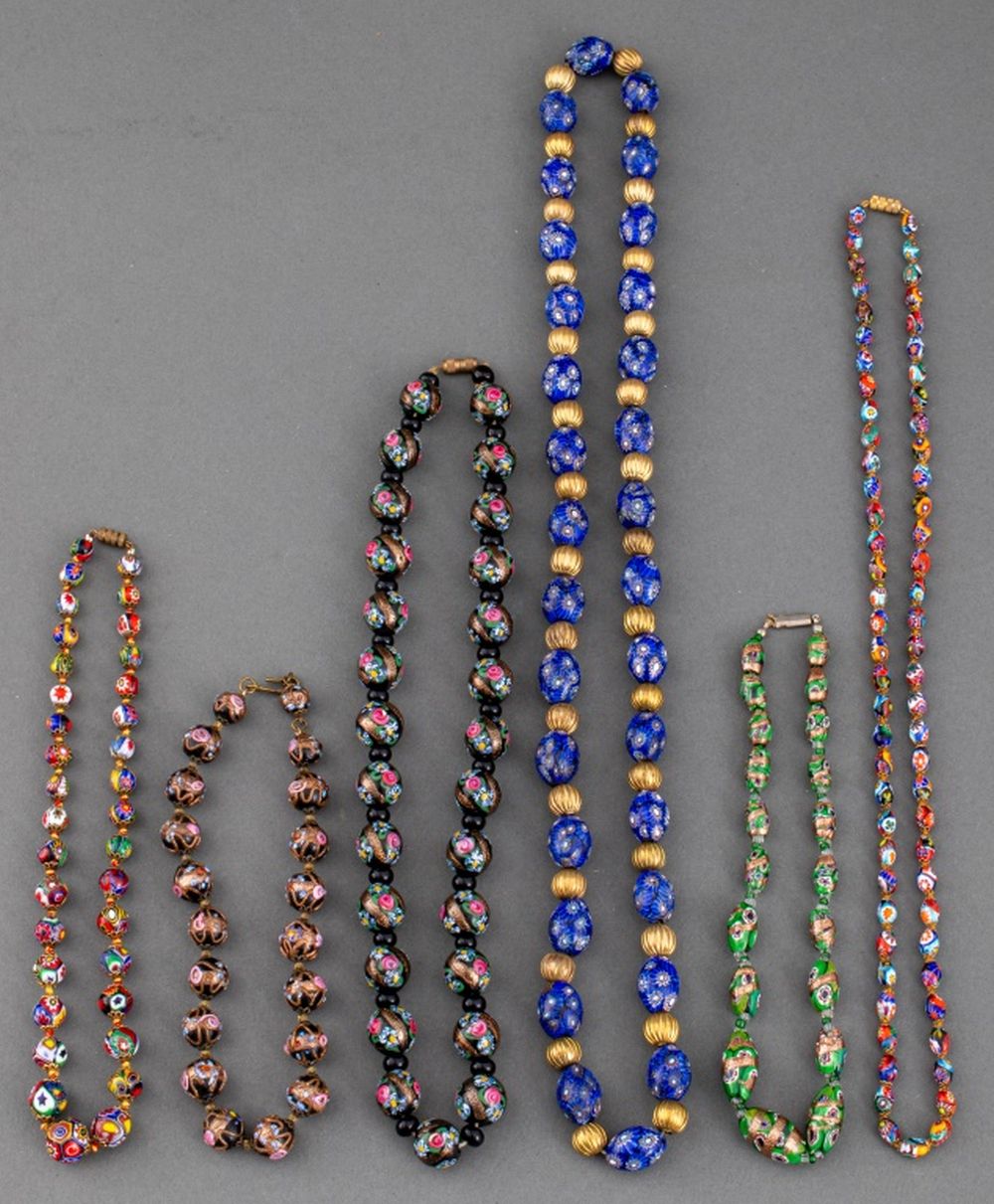 VENETIAN GLASSWORK MILLEFIORI BEADS