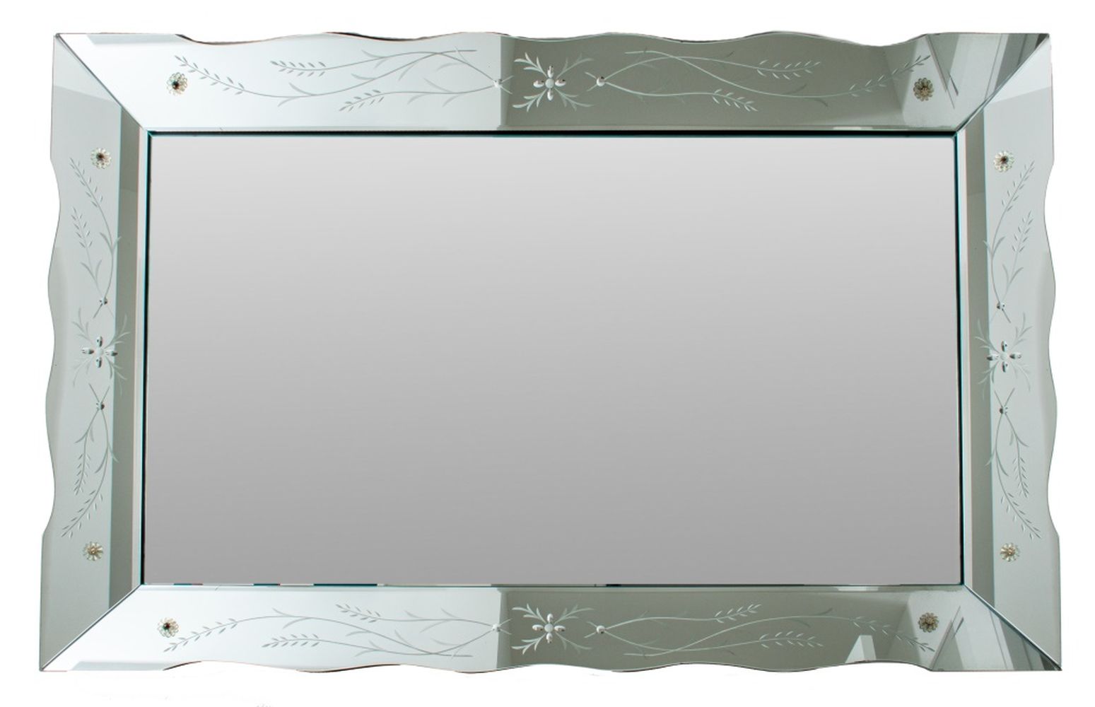 VENETIAN MANNER ETCHED OVERMANTEL