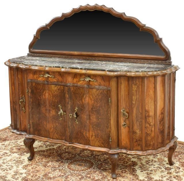 VENETIAN MARBLE-TOP BURLWOOD