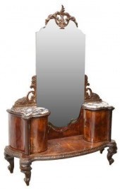 VENETIAN MARBLE-TOP FIGURED WA