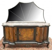 VENETIAN MARBLE-TOP MIRRORED S