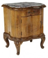 VENETIAN MARBLE-TOP WALNUT BED