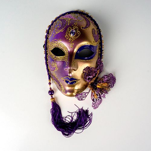 VENETIAN MASK, PURPLE AND