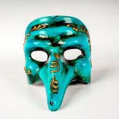 VENETIAN MASK, TURQUOISE COLOR