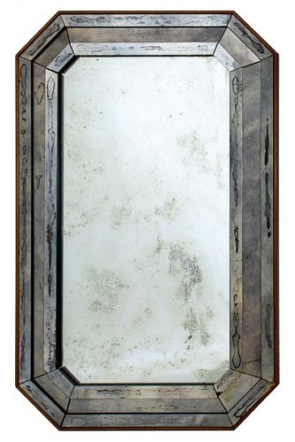 VENETIAN MERCURY GLASS MIRROR, CA