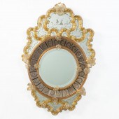 VENETIAN MIRROR WITH ETCHED CO