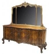 VENETIAN MIRRORED BURL WALNUT