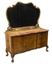 VENETIAN MIRRORED MARBLE-TOP E