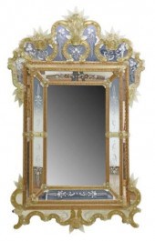 VENETIAN MURANO ART GLASS ETCH